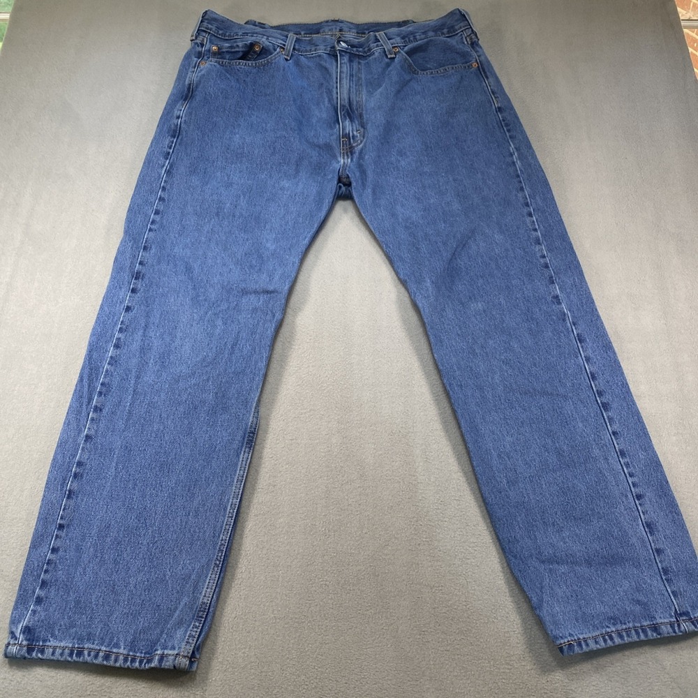 Levi 505 Mens Jeans 40x30 Medium Wash Blue Classic Straight Leg